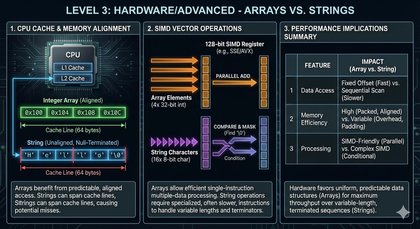 Understanding Arrays vs Strings - Advanced Optimization