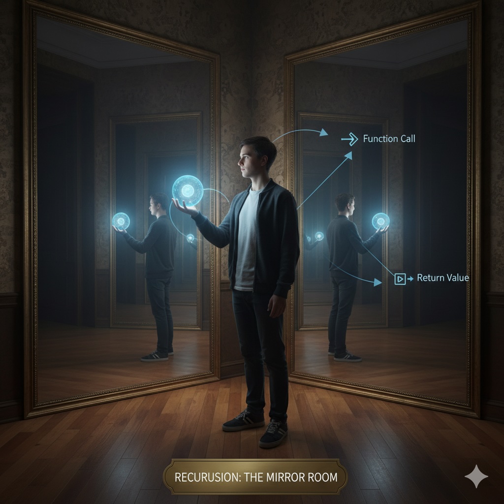 Understanding Recursion: The Mirror Room